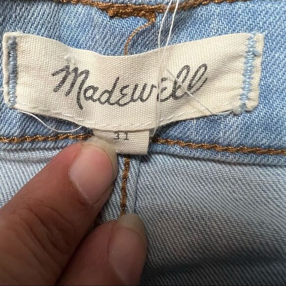Madewell Light Wash Distressed Denim Shorts - Picture 13 of 13